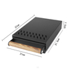 Cajón de caja de golpe de espresso, contenedor de golpe de café desmontable de acero inoxidable, caja de golpe de Barista duradera absorbente de golpes