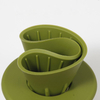 Soporte de filtro de cono plegable reutilizable Goteo de cerveza fría Plegable Verter sobre gotero de café de silicona