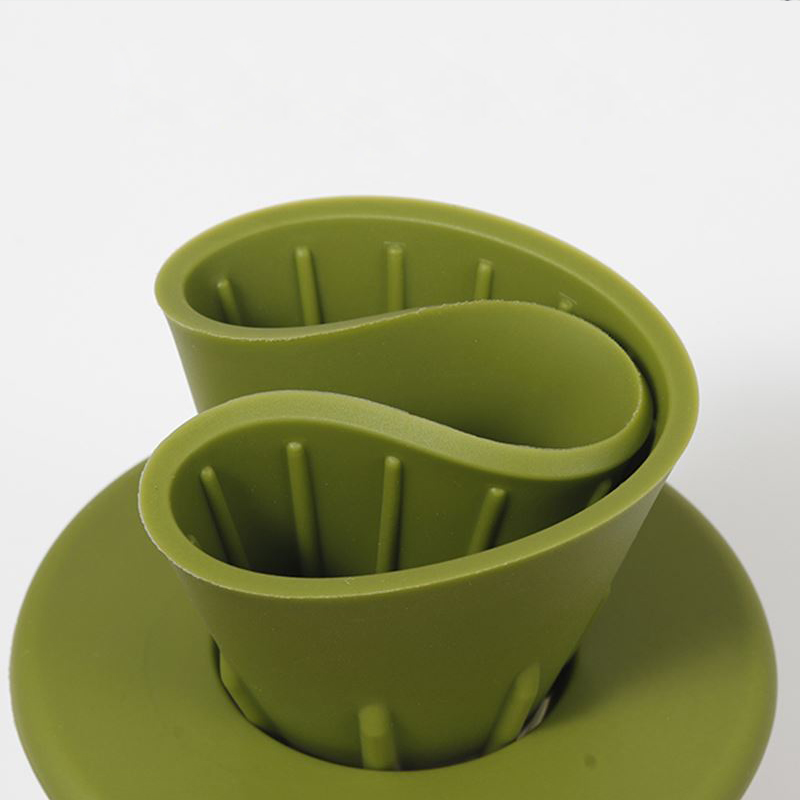 Soporte de filtro de cono plegable reutilizable Goteo de cerveza fría Plegable Verter sobre gotero de café de silicona