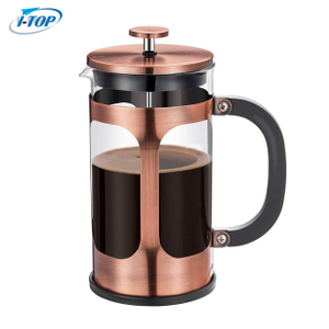 I-TOP GFP10 Amazon, producto en oferta, prensa francesa de café personalizada con émbolo, cafetera de vidrio de borosilicato, prensa francesa