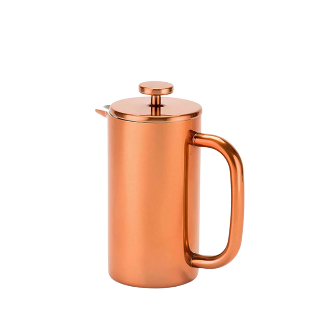 Prensa francesa de acero inoxidable 304, cafetera de doble pared con aislamiento de Metal, prensa de café y cafetera de té, fácil de limpiar