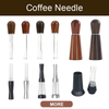 Herramienta de distribución con soporte Barista profesional Aguja de 0,4 mm Herramienta WDT Espresso Aguja de café Agitador
