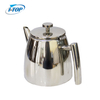 Tetera de acero inoxidable de doble pared de 1,2 l Mantiene el té caliente durante mucho tiempo con el infusor de té Tetera