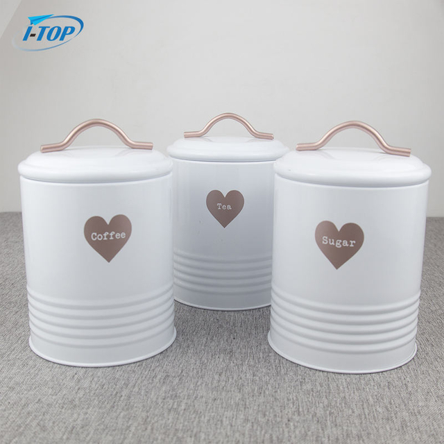 Juego de tarros herméticos para cocina, bote de té, bote de almacenamiento personalizado, juego de tarros de almacenamiento
