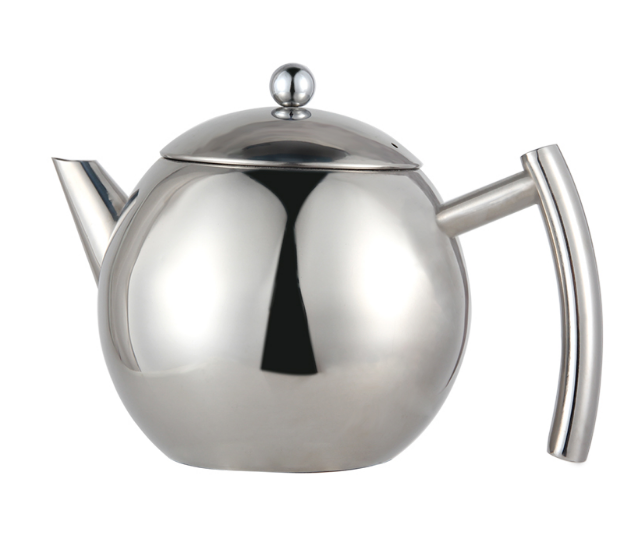 Tetera de acero inoxidable de 34 a 50 onzas con infusor, calentador de té con infusor de tetera para té suelto