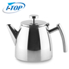 Tetera de doble pared de acero inoxidable con infusor extraíble, tetera de estufa de 1,2 l para frutas, hierbas e infusión