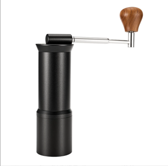 Molinillo de café Manual portátil para acampar de acero inoxidable CNC420, molinillo de café con mango de madera respetuoso con el medio ambiente, plegable, fácil de llevar