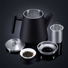 Tetera de acero inoxidable con calentador de doble pared de 1,2 L Mantiene el té caliente durante mucho tiempo con la tetera con infusor de té