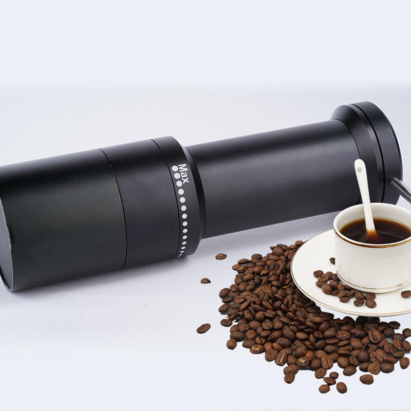 Molinillo de café Manual con rebabas de acero inoxidable, configuración ajustable, molinillo de café manual, núcleo de acero Manual de aluminio de aviación