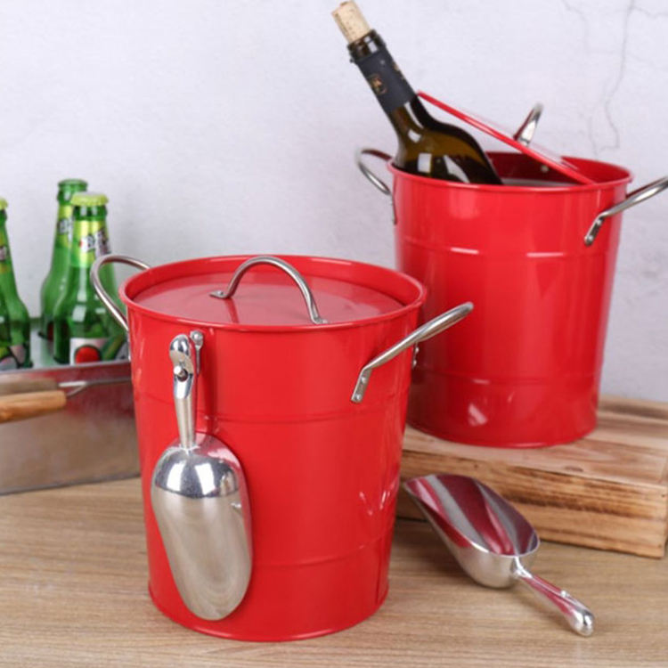 Bar Supply party Cubo de cerveza helada Cubo de hielo aislado de acero inoxidable de doble pared para bar en casa