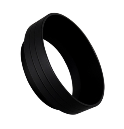Anillos de dosificación Embudo de anillos de dosificación de polvo de café de aluminio con accesorio de cafetera de repuesto magnético negro (58 mm)