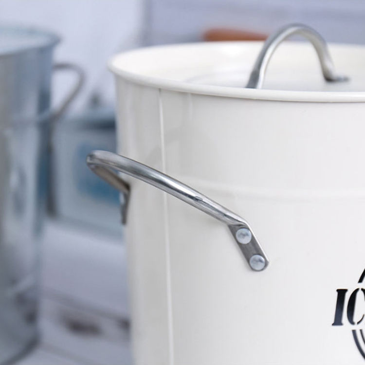 Cubo de hielo de champán para bebidas de estilo rural, cubo de hielo aislado de acero inoxidable de doble pared para enfriar cerveza