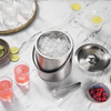Cubo de hielo de Metal de alta calidad, enfriador de bebidas para fiestas, cubo de hielo aislado de acero inoxidable de doble pared para botella de vino