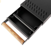 Cajón de caja de golpe de espresso, contenedor de golpe de café desmontable de acero inoxidable, caja de golpe de Barista duradera absorbente de golpes