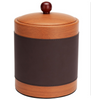 habitación de hotel cuero de la pu mini cerveza pequeña vino champán cubo de hielo de acero inoxidable enfriador de vino cubo de hielo con pinzas